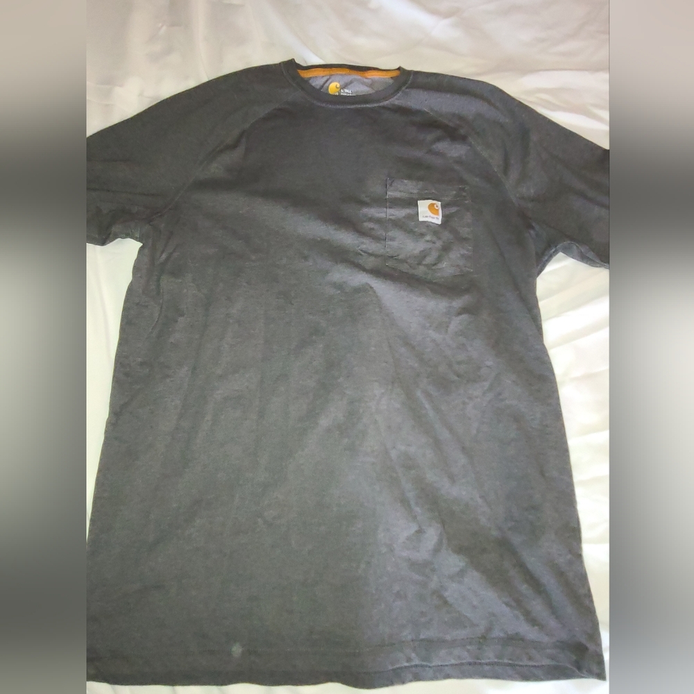 Carhartt Men’s T-Shirt Pocket Logo Gray Size Large Tall